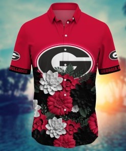 Georgia Bulldogs NCAA Flower Hawaii Shirt For Fans Ver 14