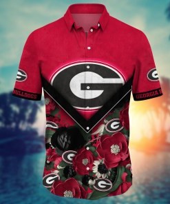 Georgia Bulldogs NCAA Flower Hawaii Shirt For Fans Ver 18