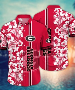 Georgia Bulldogs NCAA Flower Hawaii Shirt For Fans Ver 19