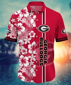 Georgia Bulldogs NCAA Flower Hawaii Shirt For Fans Ver 19