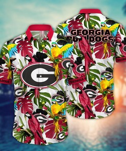 Georgia Bulldogs NCAA Flower Hawaii Shirt For Fans Ver 2