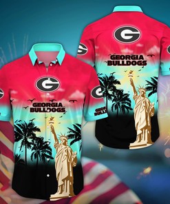 Georgia Bulldogs NCAA Flower Hawaii Shirt For Fans Ver 23