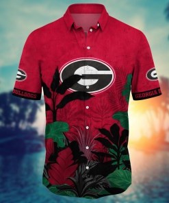 Georgia Bulldogs NCAA Flower Hawaii Shirt For Fans Ver 27