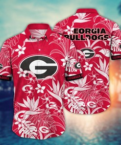 Georgia Bulldogs NCAA Flower Hawaii Shirt For Fans Ver 28