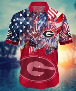 Georgia Bulldogs NCAA Flower Hawaii Shirt For Fans Ver 32
