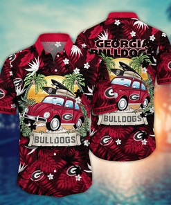 Georgia Bulldogs NCAA Flower Hawaii Shirt For Fans Ver 33