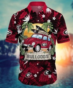 Georgia Bulldogs NCAA Flower Hawaii Shirt For Fans Ver 33