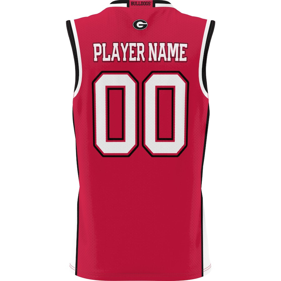 Georgia Bulldogs NIL Men Basketball Custom Jersey - Red