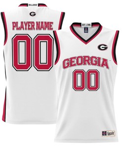 Georgia Bulldogs NIL Men Basketball Custom Jersey - White