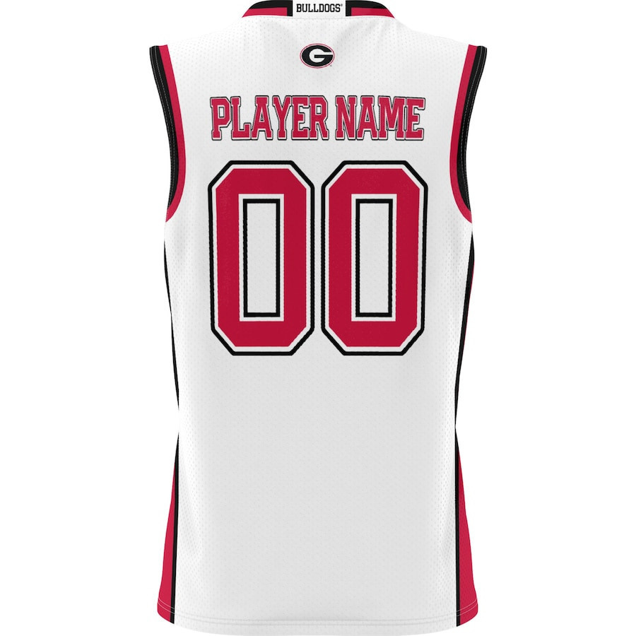 Georgia Bulldogs NIL Men Basketball Custom Jersey - White