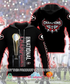 Georgia Bulldogs National Champions 2021 3D Hoodie
