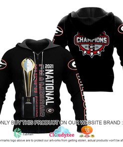 Georgia Bulldogs National Champions 2021 3D Hoodie
