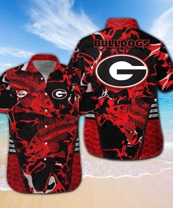 Georgia Bulldogs Uga Hawaiian Shirt Cool Gift for Beach Lovers