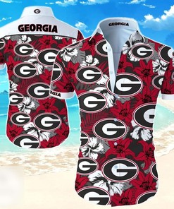 Georgia Bulldogs Uga Hawaiian Shirt Valentine'S Gift for Football Fans
