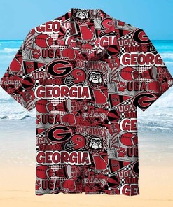 Georgia Bulldogs Uga Hawaiian Shirt Valentine'S Gift for Football Lovers