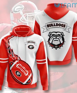 Georgia Football Hoodie 3D Fireball Heat Gift for Georgia Bulldogs Fans