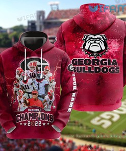 Georgia Football Hoodie 3D National Champion 2022 Georgia Bulldogs Gift