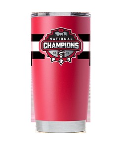 Georgia National Champs  Red Tumbler