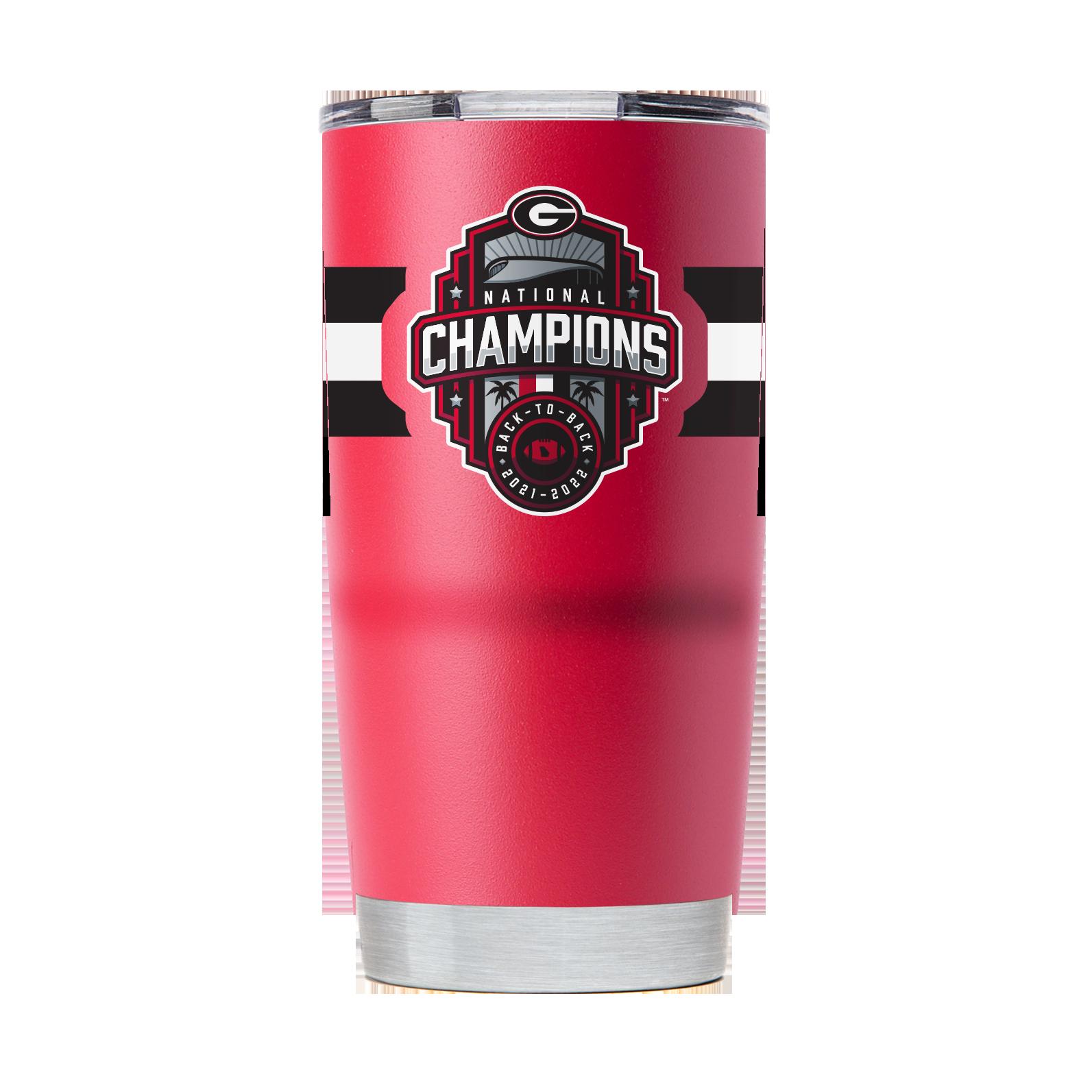 Georgia National Champs Red Tumbler-2022