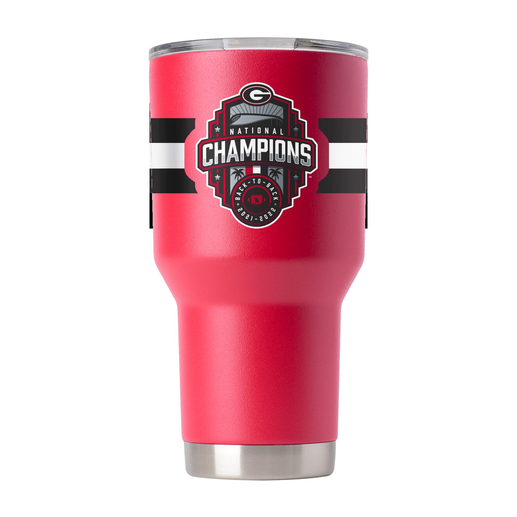 Georgia National Champs Red Tumbler-2022