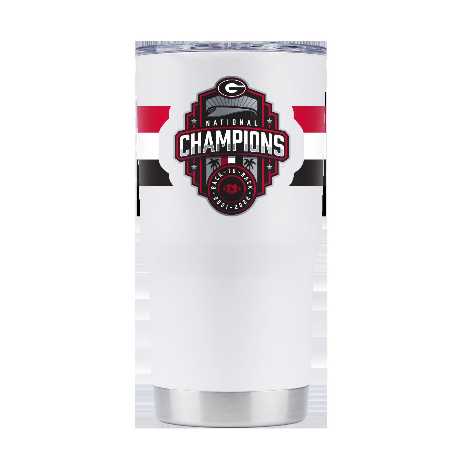 Georgia National Champs White (B2B)Tumbler-2022