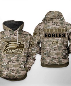 Georgia Southern Eagles NCAA Camo Veteran 3D Printed Hoodie/Zipper Hoodie