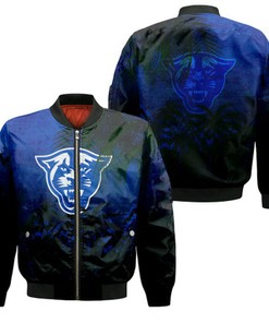 Georgia State Panthers Bomber Jacket Coconut Tree Tropical Grunge - NCAA