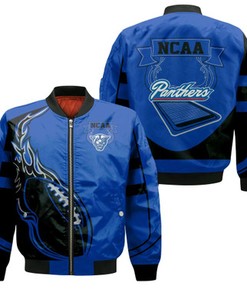 Georgia State Panthers Bomber Jacket  - Fire Football - NCAA