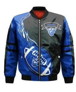 Georgia State Panthers Bomber Jacket Flame Ball - NCAA