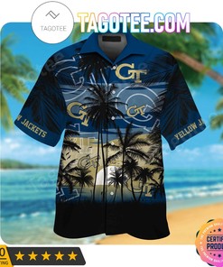 Georgia Tech Yellow Jackets Aloha Hawaii Shirt