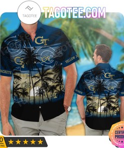 Georgia Tech Yellow Jackets Aloha Hawaii Shirt