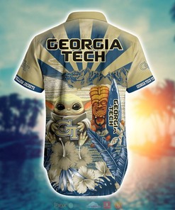 Georgia Tech Yellow Jackets Baby Yoda NCAA Hawaiian Shirt