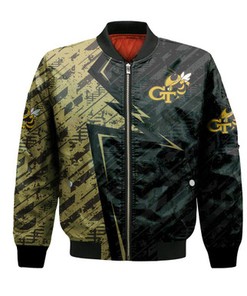 Georgia Tech Yellow Jackets Bomber Abstract Pattern Sport- NCAA