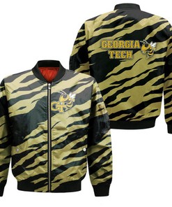Georgia Tech Yellow Jackets Bomber Jacket Sport Style Keep Go On - NCAA