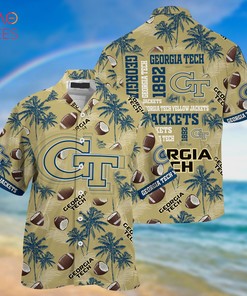 Georgia Tech Yellow Jackets Hawaiian Shirt, New Gift for Summer