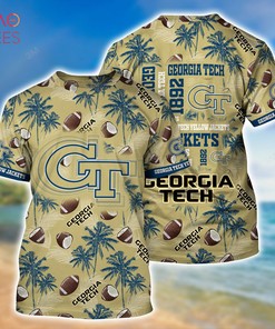 Georgia Tech Yellow Jackets Hawaiian Shirt, New Gift for Summer
