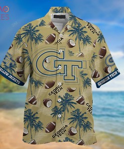Georgia Tech Yellow Jackets Hawaiian Shirt, New Gift for Summer