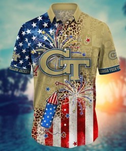 Georgia Tech Yellow Jackets NCAA Hawaii Shirt Ver 1