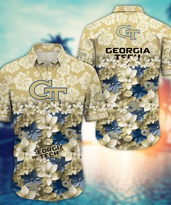 Georgia Tech Yellow Jackets NCAA Hawaiian Shirt Gift For Fan