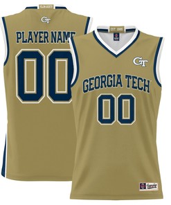 Georgia Tech Yellow Jackets NIL Men Basketball Custom Jersey - Gold