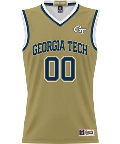 Georgia Tech Yellow Jackets NIL Men Basketball Custom Jersey - Gold