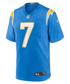 Gerald Everett 7 Los Angeles Chargers Player Game Jersey - Powder Blue