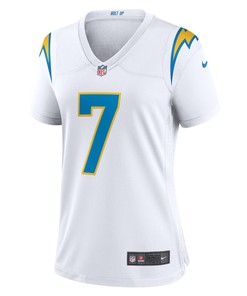 Gerald Everett 7 Los Angeles Chargers Women's Game Player Jersey - White