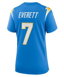 Gerald Everett 7 Los Angeles Chargers Women's Player Game Jersey - Powder Blue