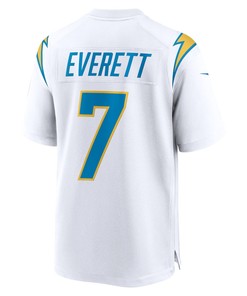 Gerald Everett Los Angeles Chargers Game Player Jersey - White