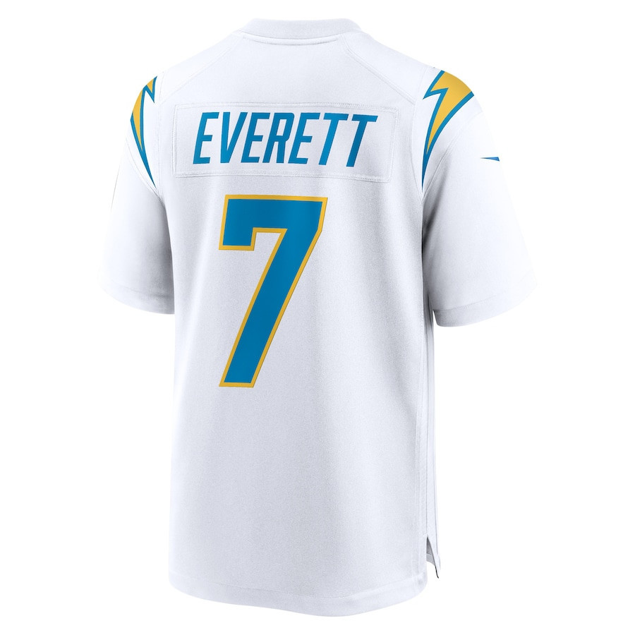 Gerald Everett Los Angeles Chargers Game Player Jersey - White