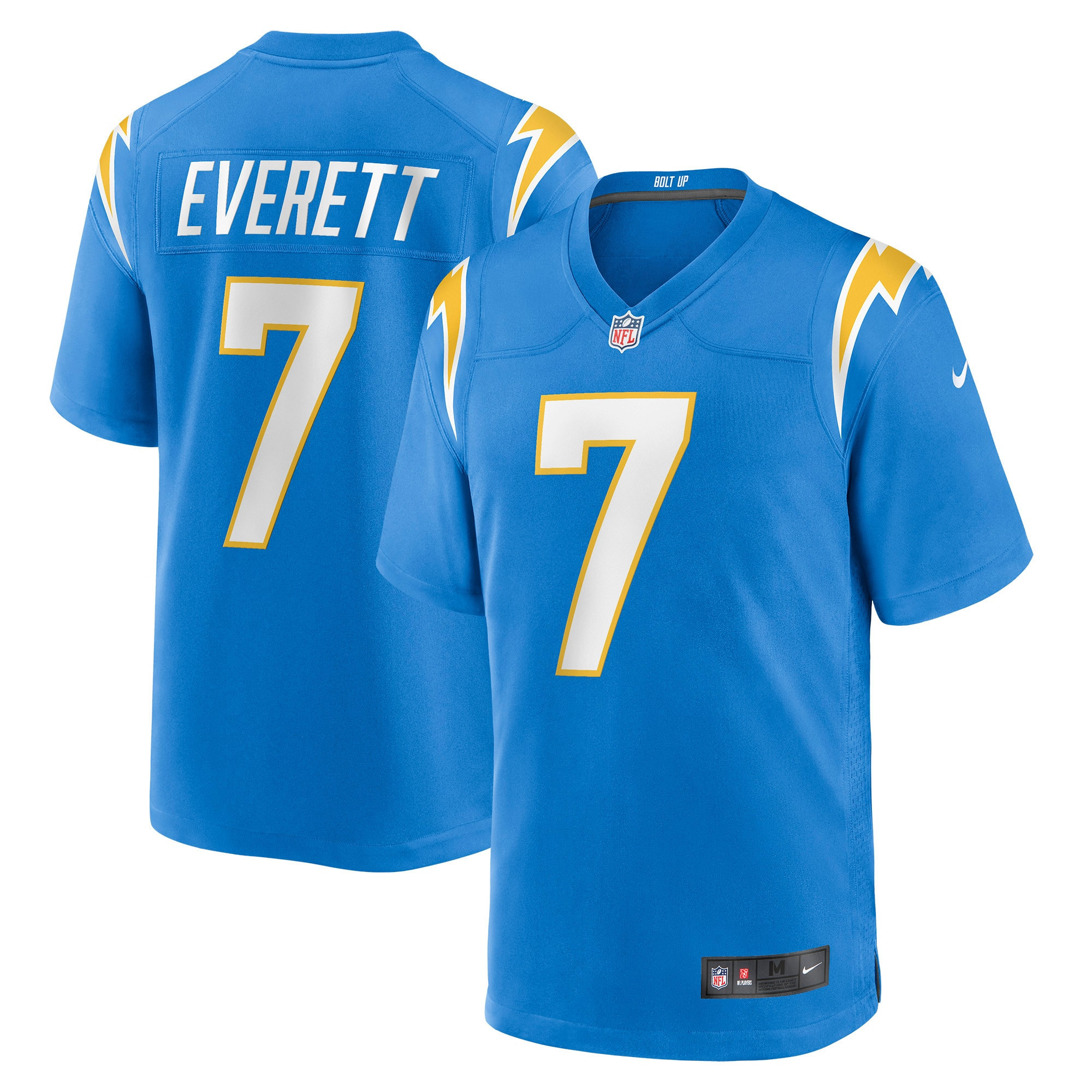 Gerald Everett Los Angeles Chargers Player Game Jersey - Powder Blue Nfl