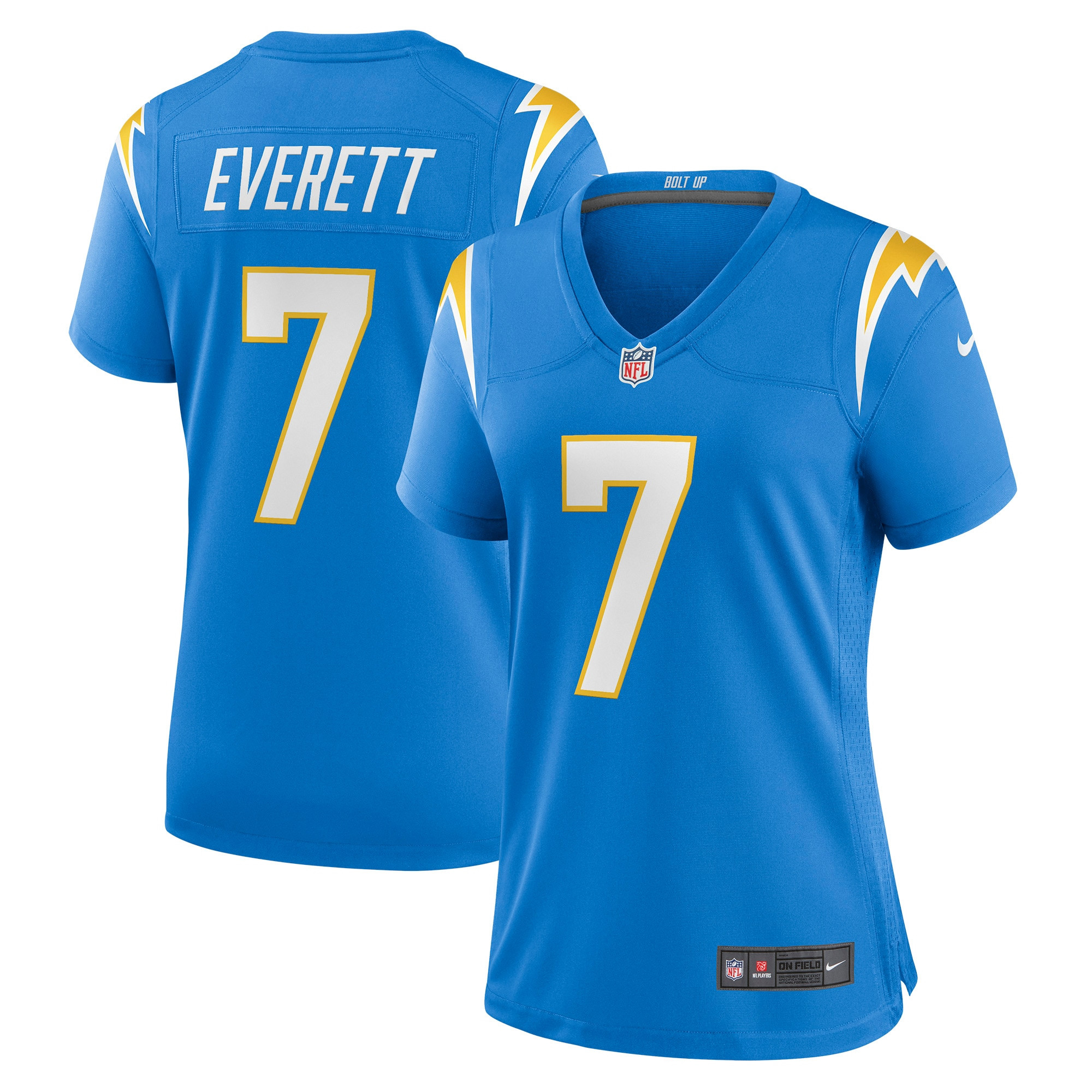 Gerald Everett Los Angeles Chargers Womens Player Game Jersey - Powder Blue Nfl