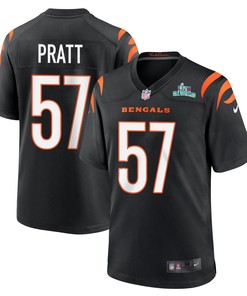 Germaine Pratt 57 Cincinnati Bengals Super Bowl LVII Champions Men Game Jersey - Black