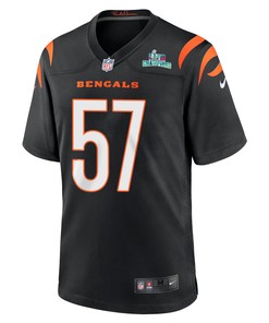 Germaine Pratt 57 Cincinnati Bengals Super Bowl LVII Champions Men Game Jersey - Black